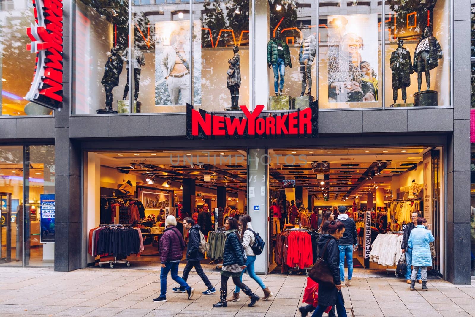 Stuttgart, Germany - October 19, 2019: Newyorker clothing store in center of Stuttgart. Newyorker is a German chain of fashion retailer clothing apparel spread in Europe.