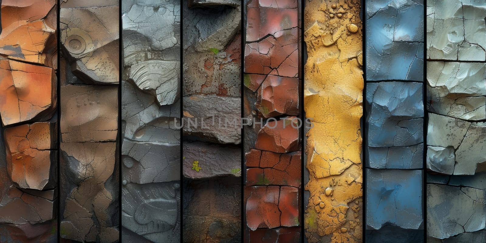 Grunge banner. Abstract stone background. The texture of the stone wall. Close-up rock backdrop