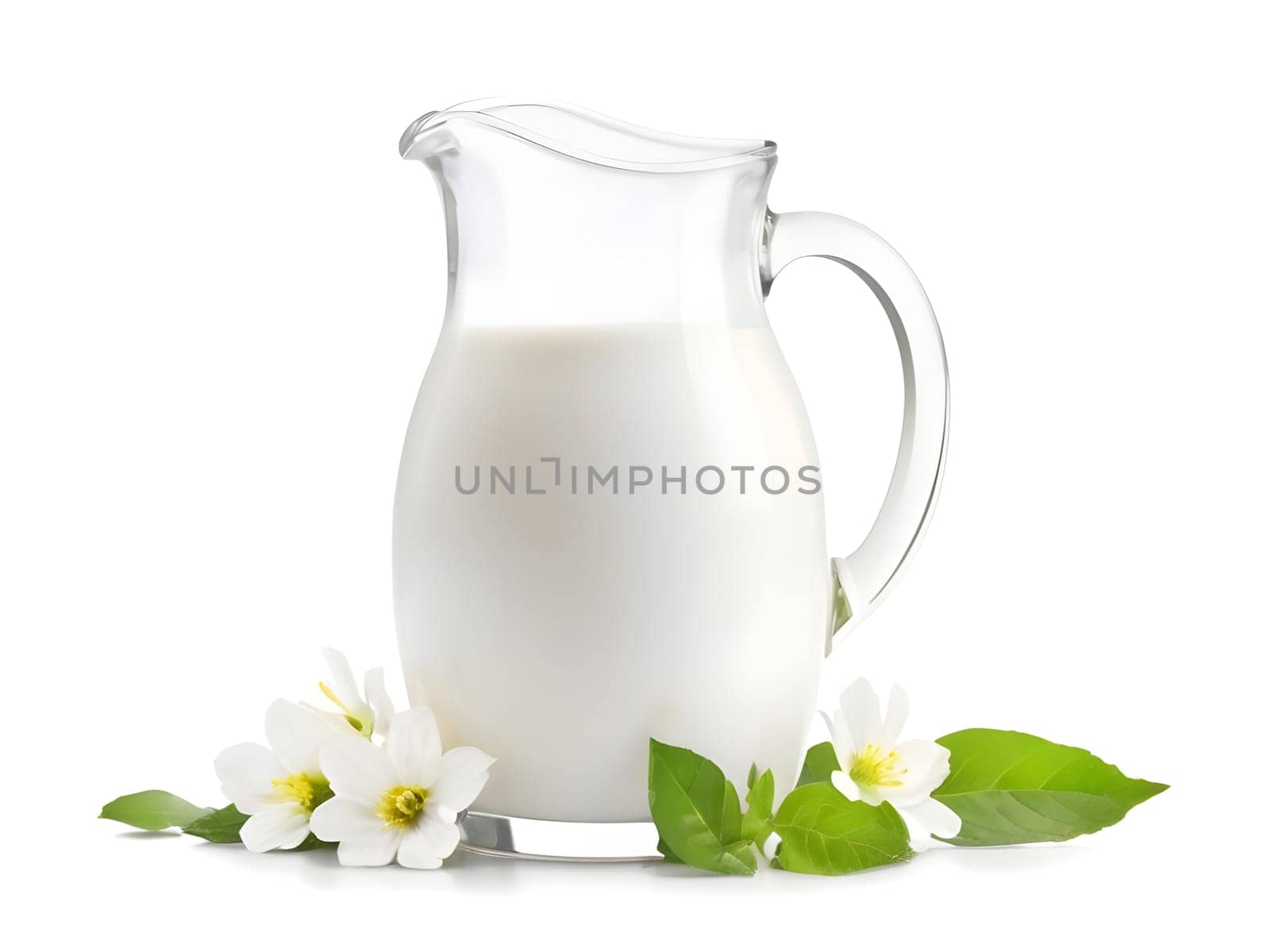 White Wonder. Isolated Milk. A Tranquil Composition of Simplicity and Freshness.