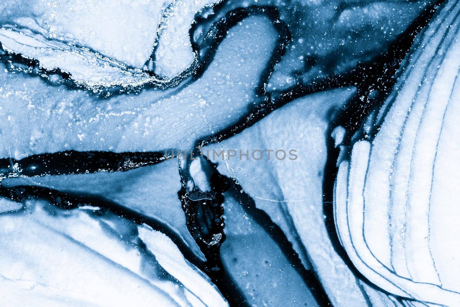 Marble ink abstract art from exemplary original painting abstract background by biancoblue