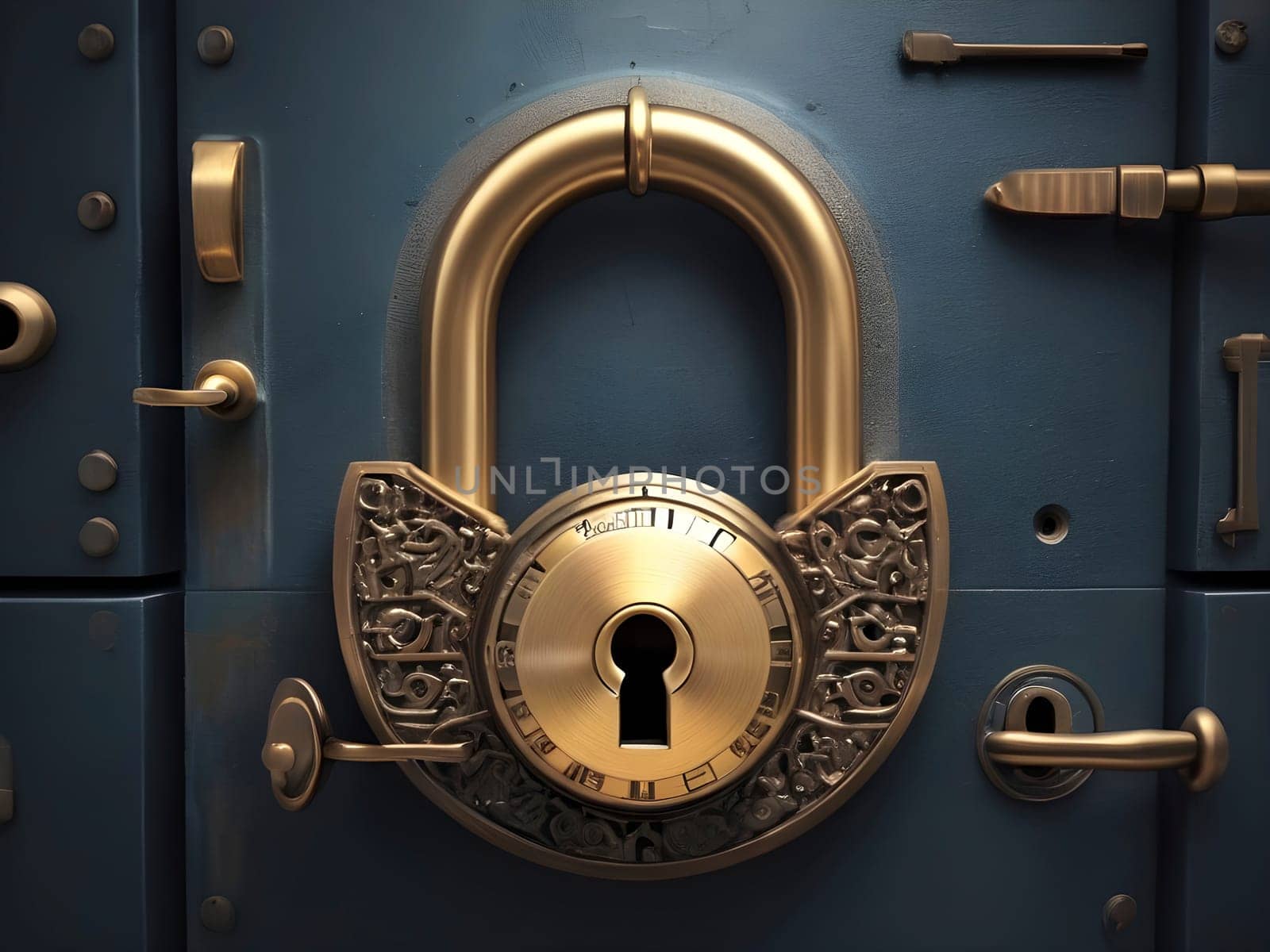 Data Fortress. The Art of Encryption in Lock and Key Imagery.
