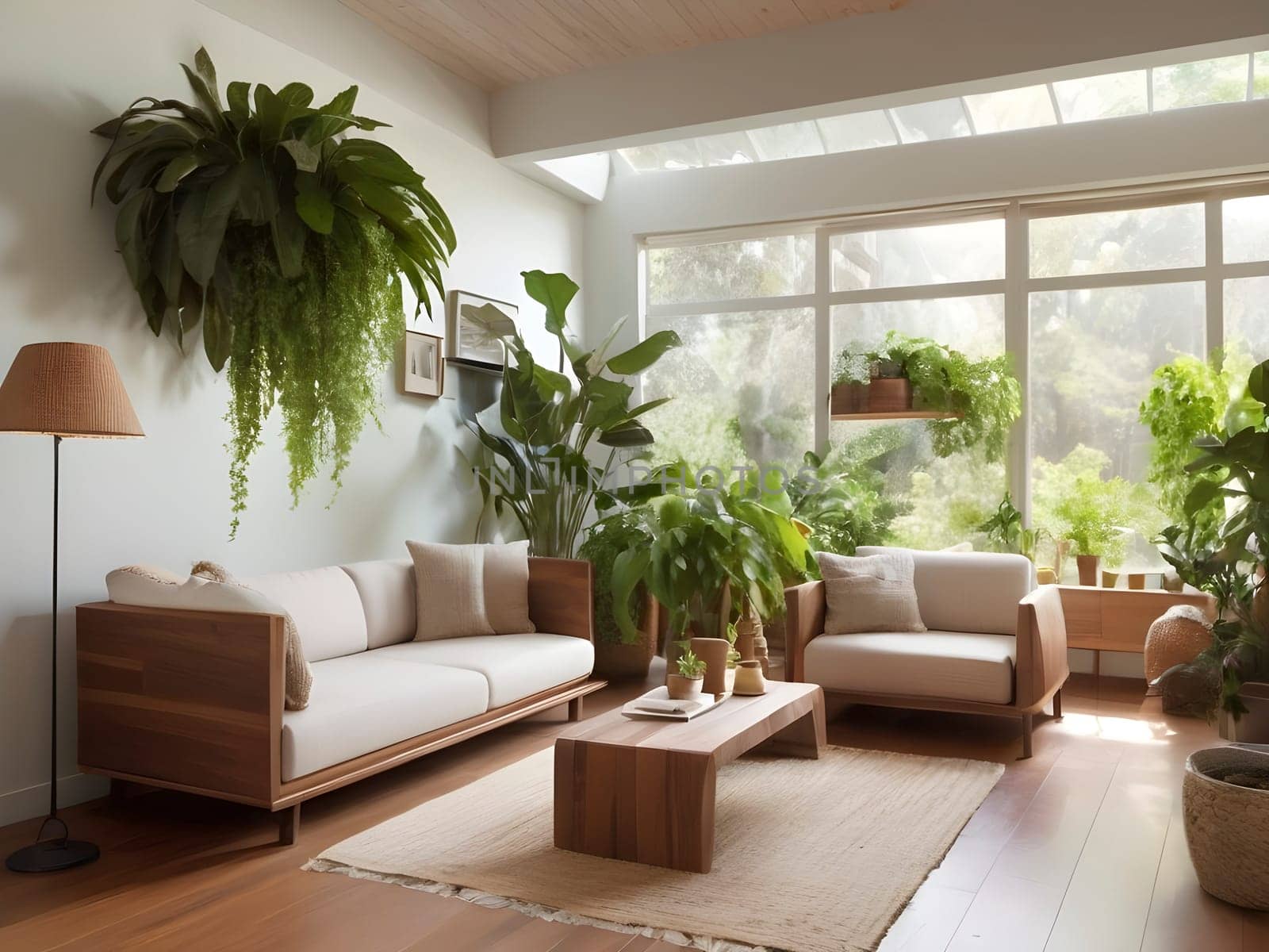 Ecologists incorporating sustainable elements into their homes, such as indoor plants by mailos