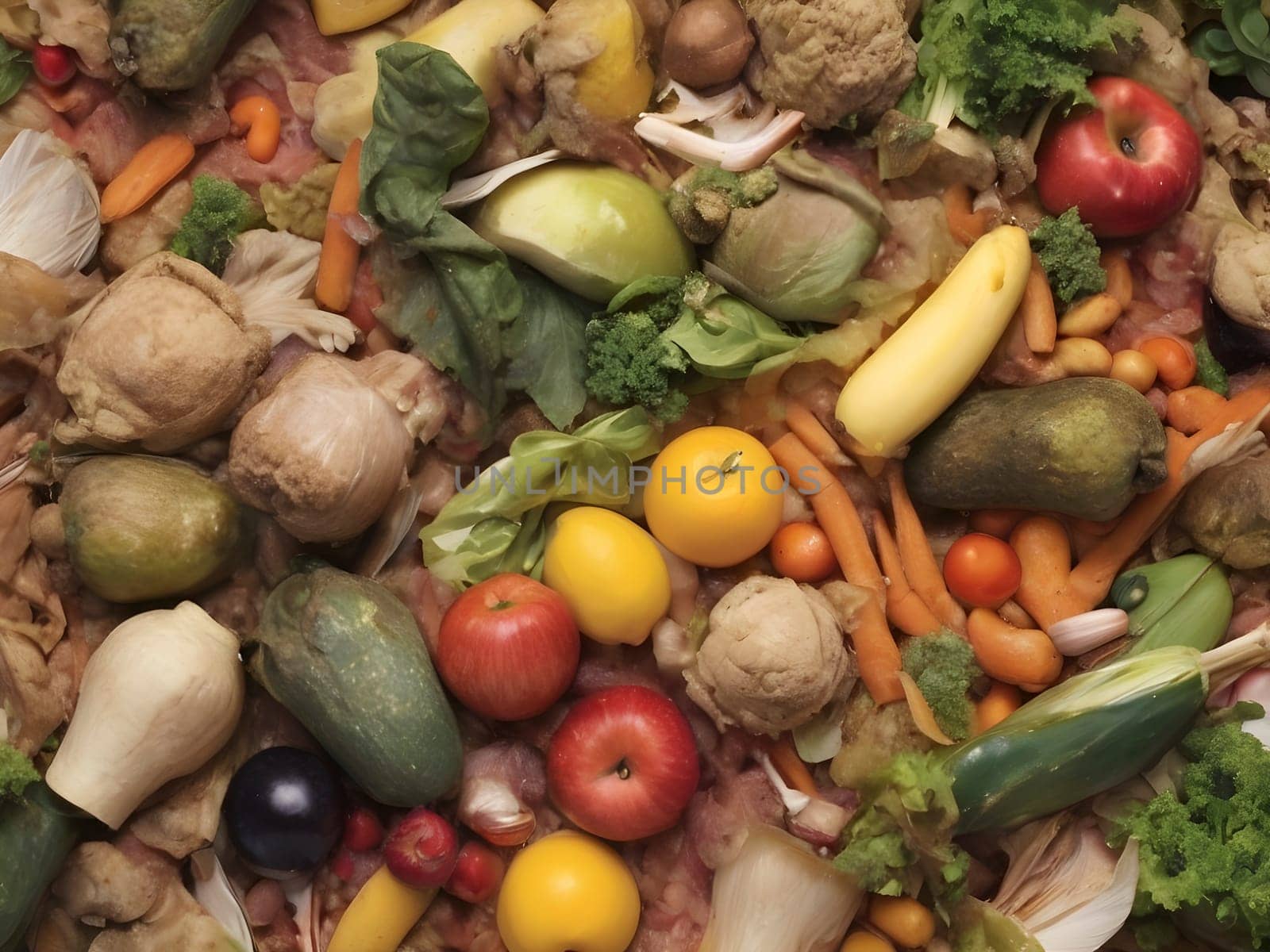 Wasted Palette: Illustrating the Urgent Issue of Food Waste in Color.