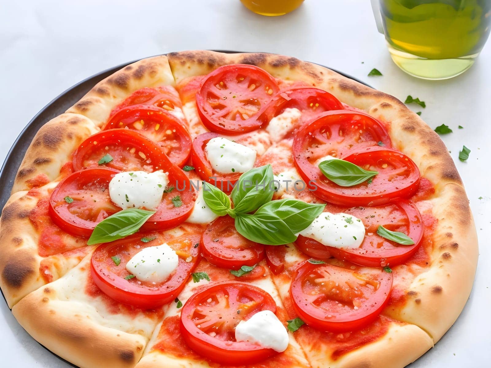 Tomato Perfection. Savoring the essence of tomato in every slice of pizza.