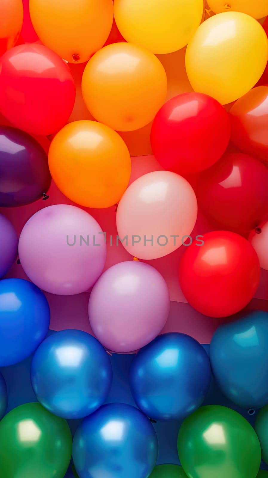 Lgbt colorful air balloons background ai generated image