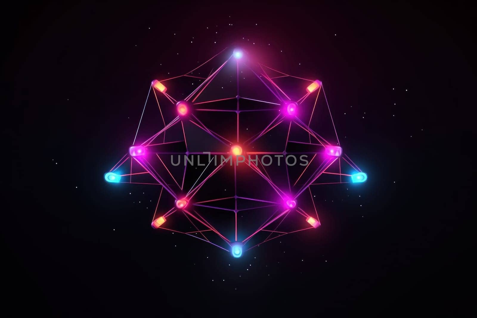 Abstract background on colorful ,color illustration Generative Ai by matamnad