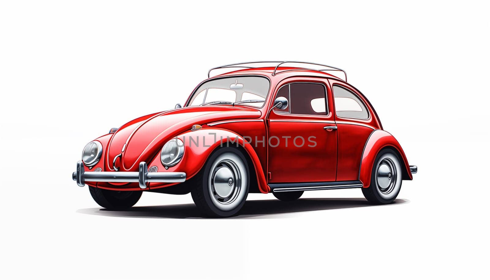 A car on a white background, isolated by Nadtochiy