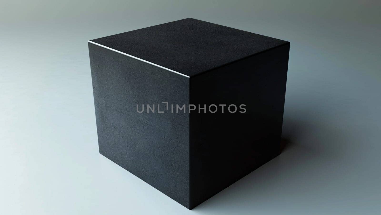 3D white cube on white background. Beautiful element with shadows. High quality 3d illustration