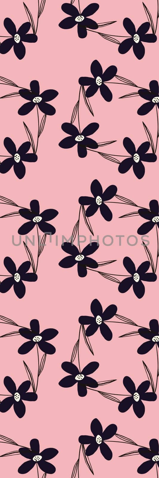 pink floral cute printable bookmark with spring flowers