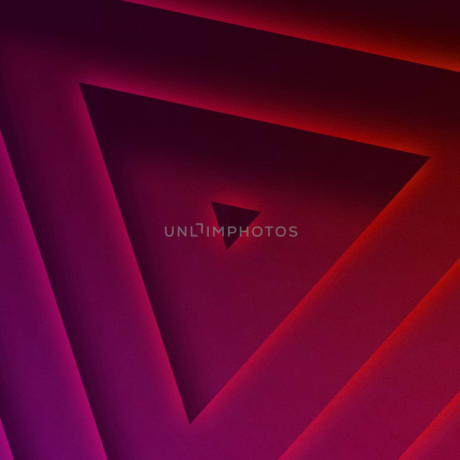 Abstract background with neon lights in triangle shape pattern. by ImagesRouges