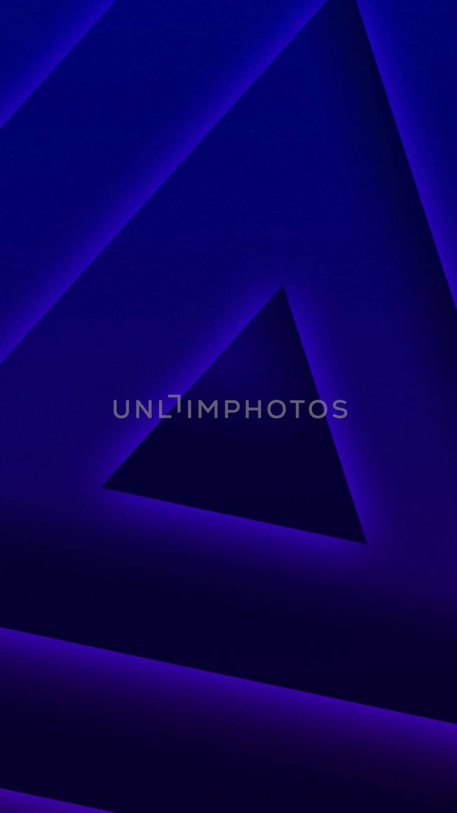Blue triangles neon lights background. by ImagesRouges