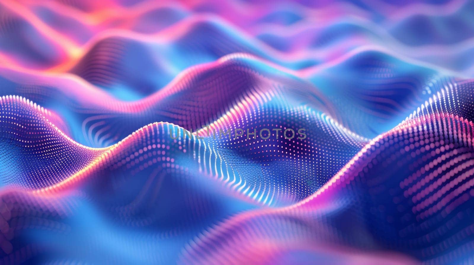 A close up of a colorful wavy pattern on the surface