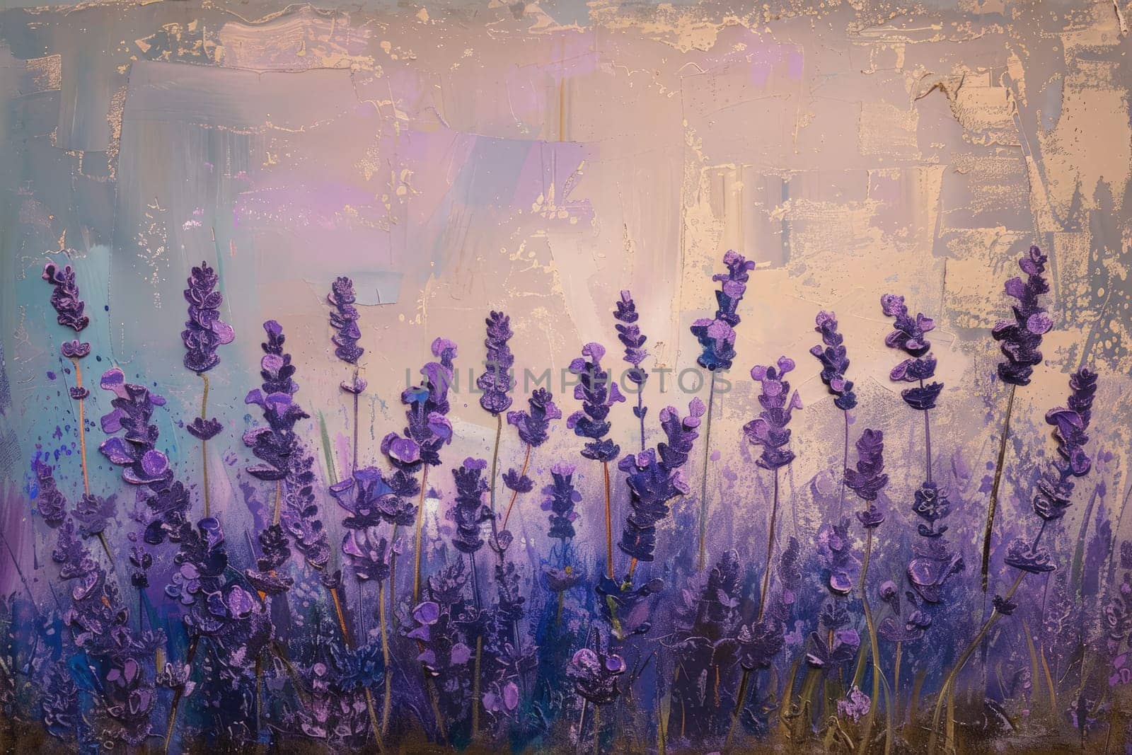 A lavender background with a textured appearance. Generative AI by matamnad