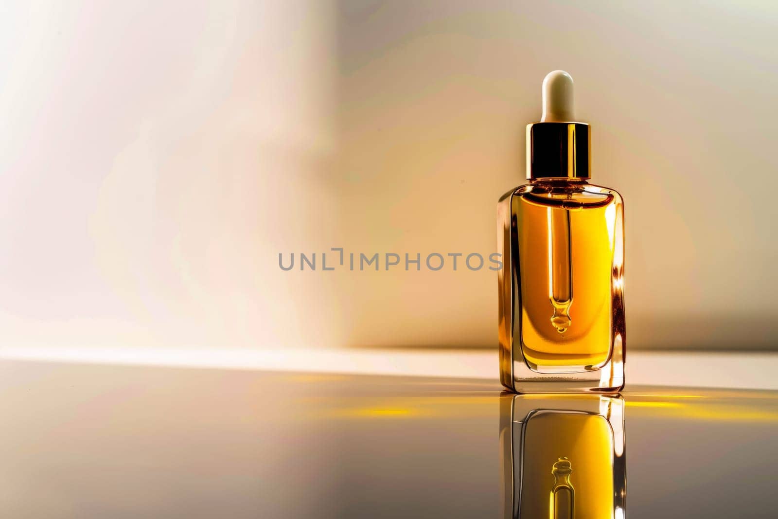 fragrance bottle and pink flowers, perfume commercial in background , bespoke perfumery and beauty product sale, generative ai.