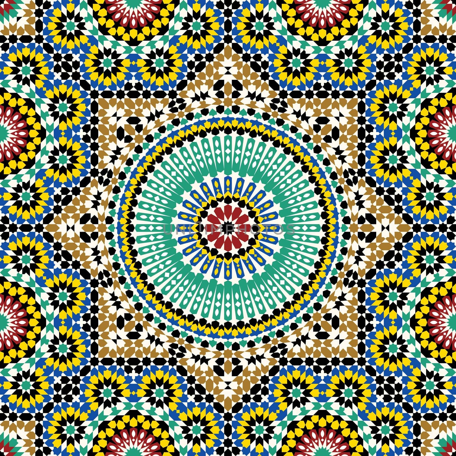 Traditional Arabic Design Akram Morocco Pattern Five