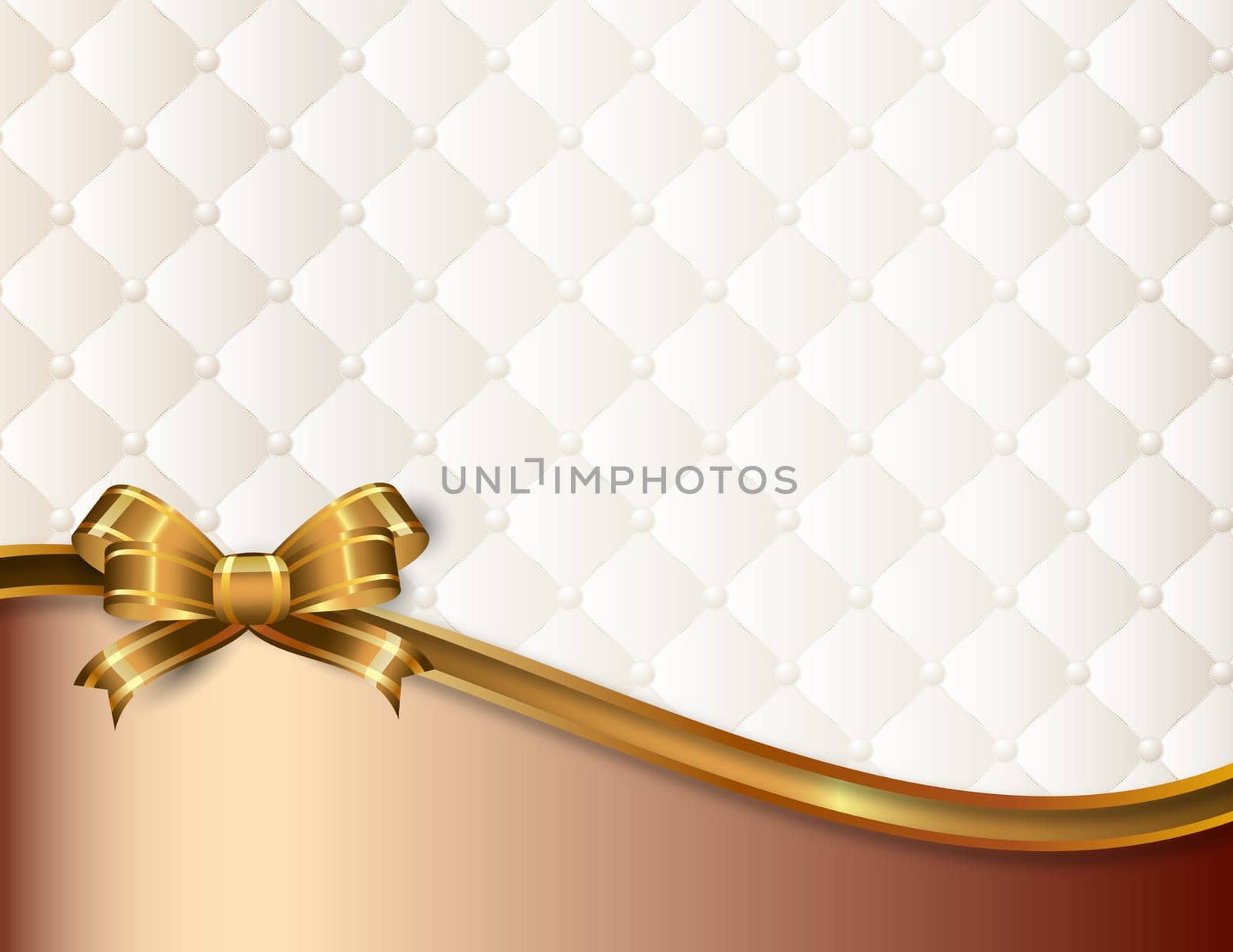 Top view of white ribbon rolled isolated on a colored background. Flat lay with copy space. High quality photo