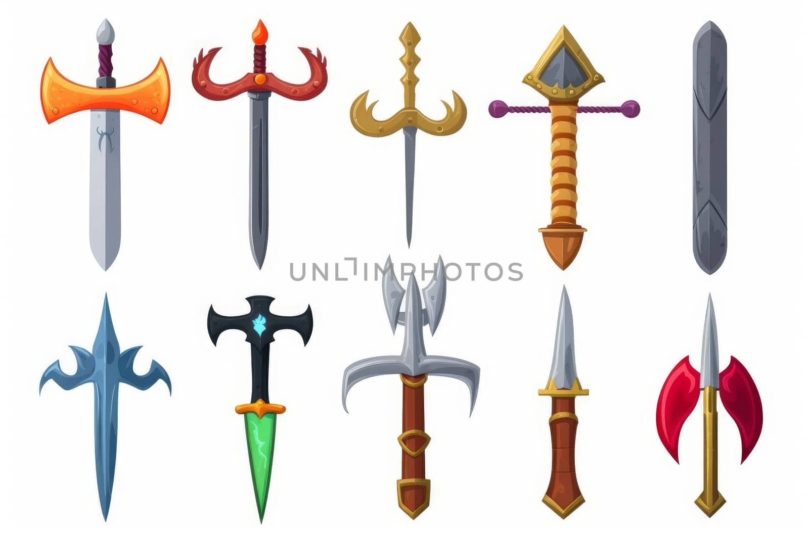 Game sword icon set by ylivdesign
