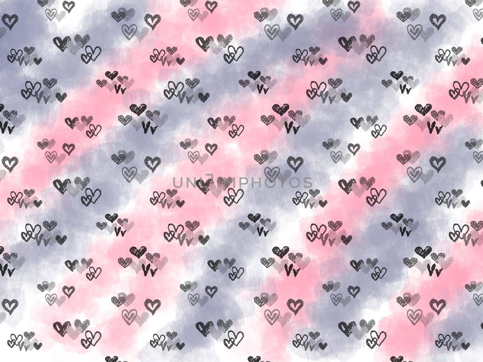 Blue and red with black hearts background wallpaper by gena_wells