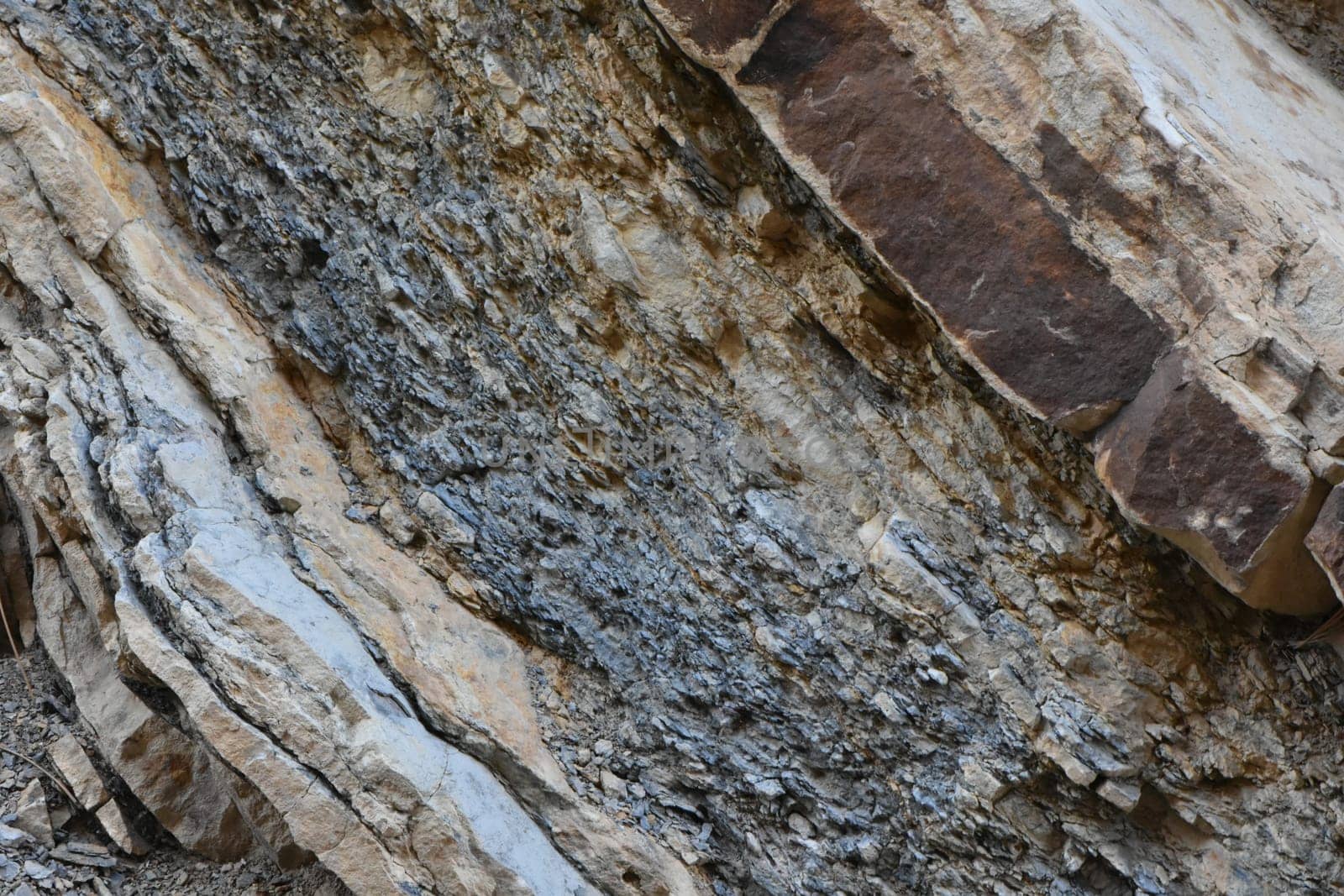 Geology Photo - Angled Layers of Rock near Boulder Colorado. High quality photo