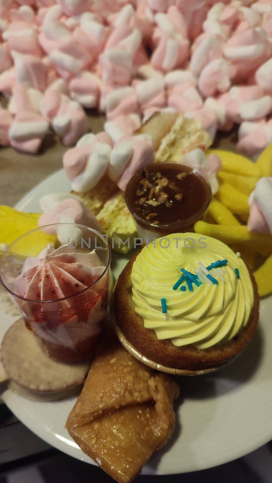 sweet cakes with cream, desserts. High quality photo