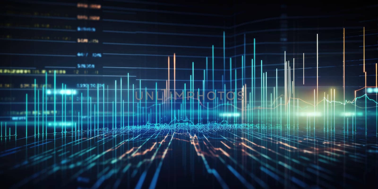 Financial data graph chart report statistic marketing research development planning management strategy analysis accounting. Financial business technology hologram concept. Comeliness