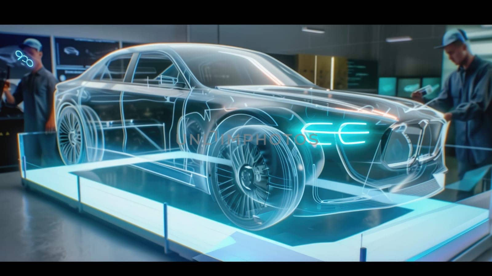 Futuristic Car Design Presentation in Virtual Showroom AIG41 by biancoblue