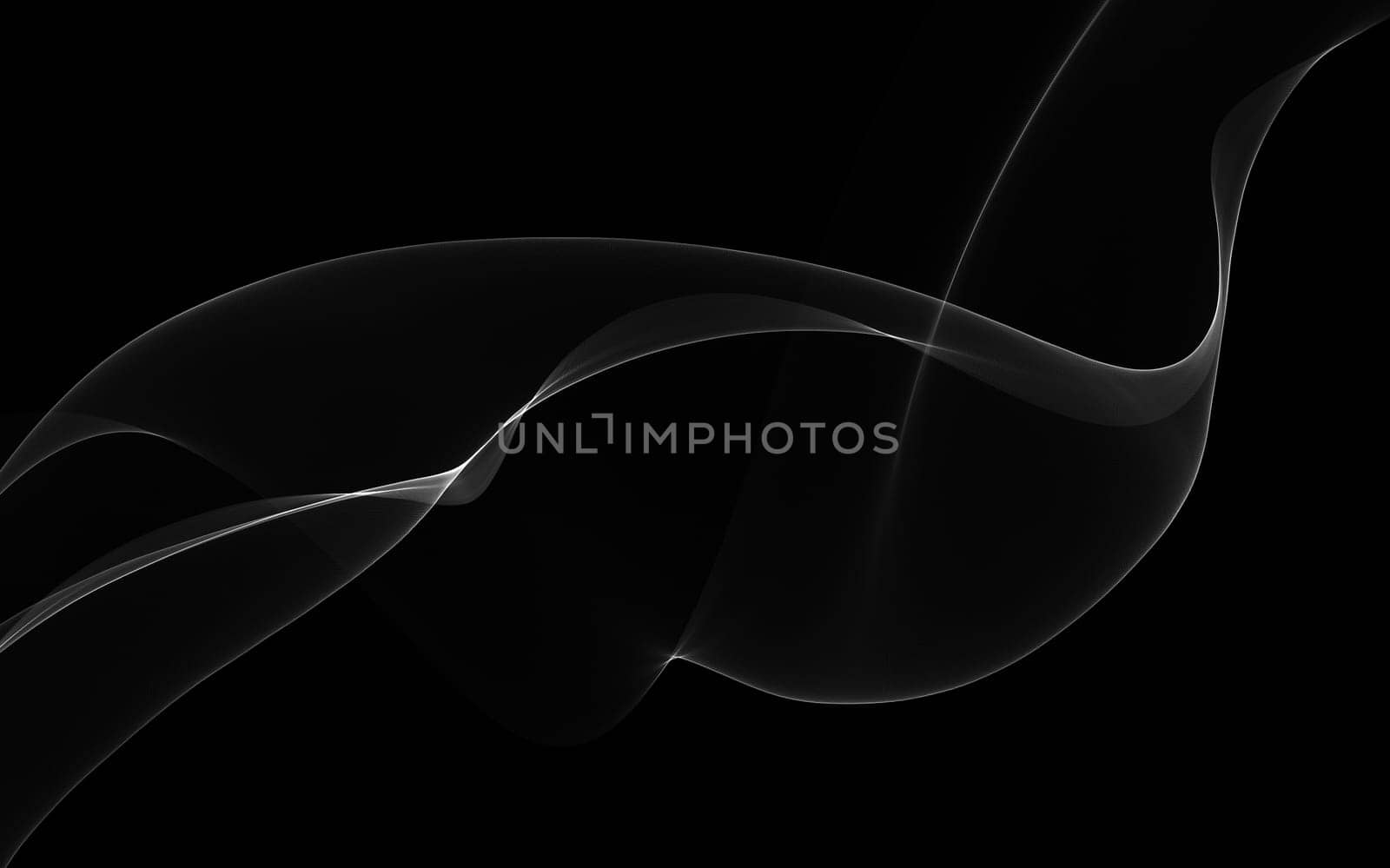 Dark abstract background with a glowing abstract waves by teerawit