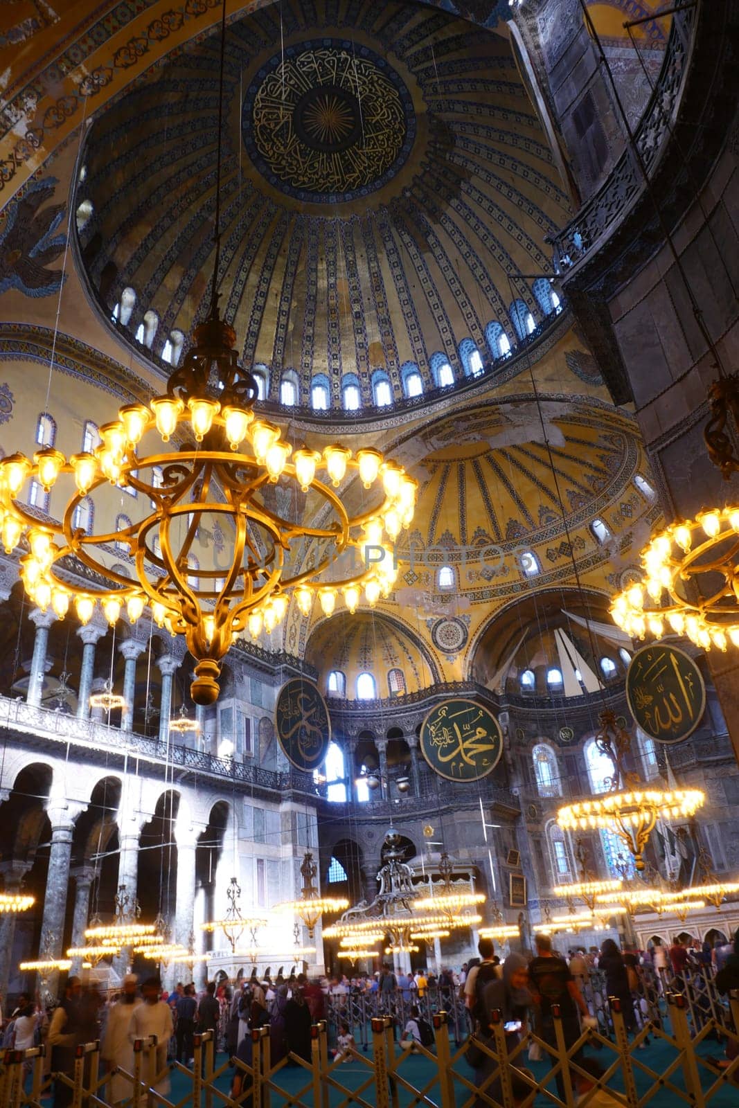 turkey istanbul 12 may 2023. Interior of Hagia Sophia mosque