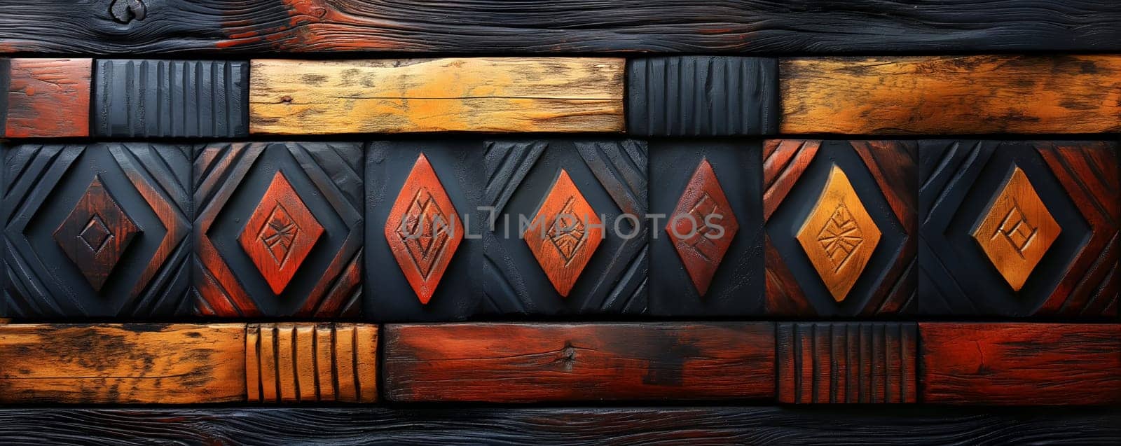 Abstract background in African tribal style. by Fischeron