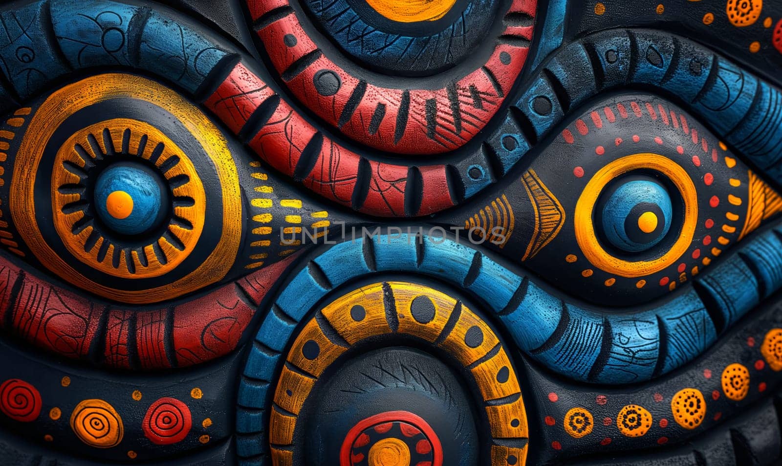 Abstract background in African tribal style. by Fischeron