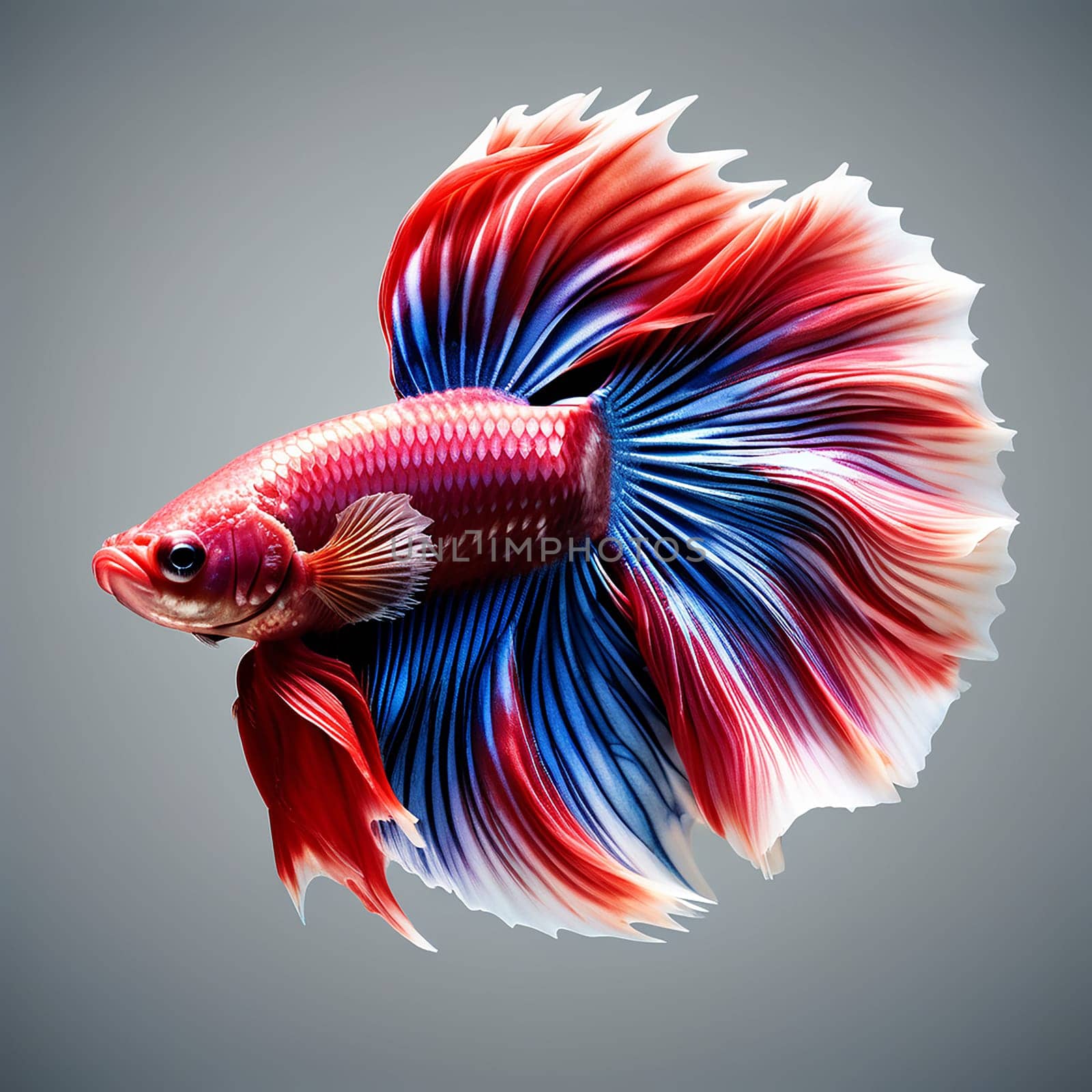 Isolated Betta Fish in a Fine Art Design by Petrichor