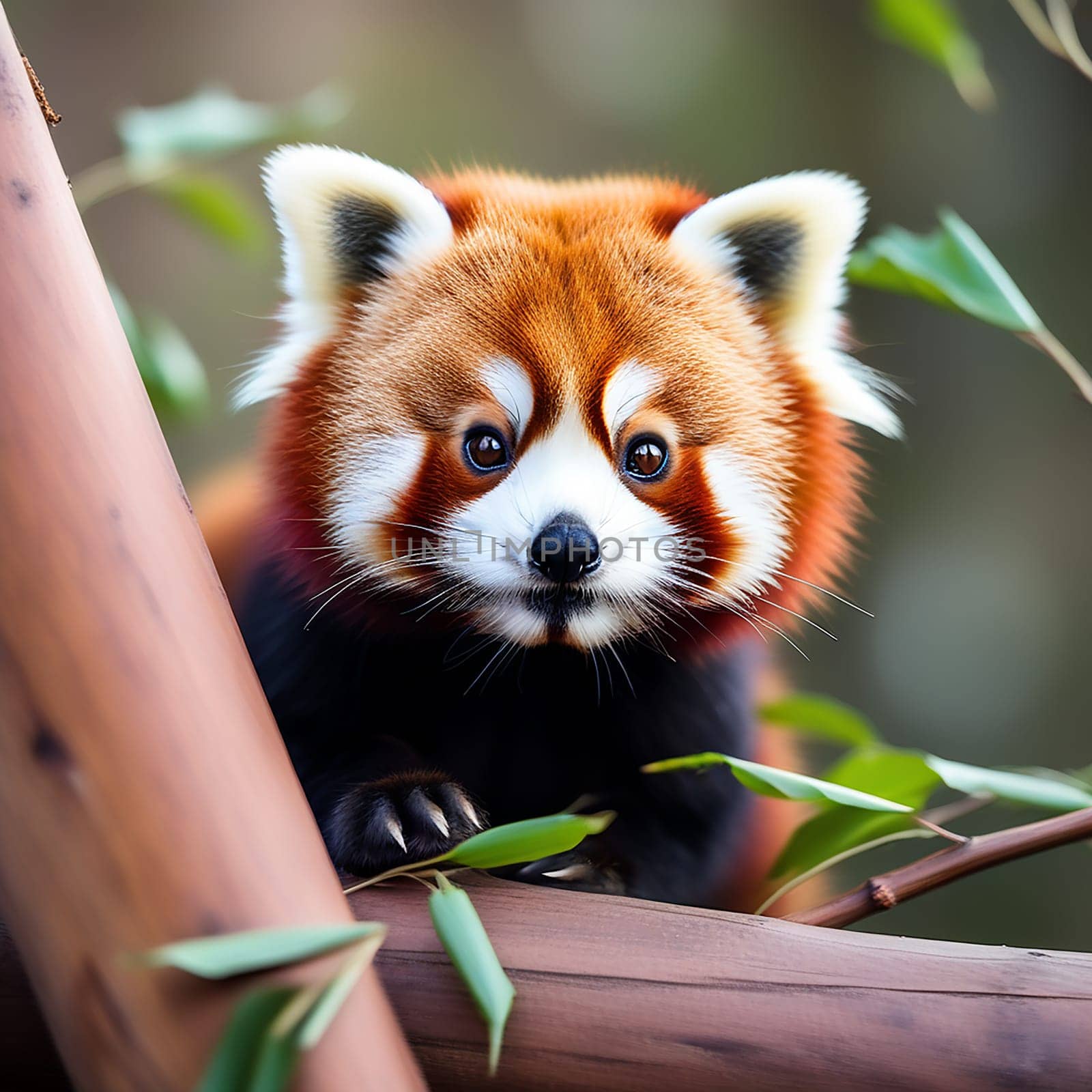 Close-Up Shot of a Cute Little Red Panda
