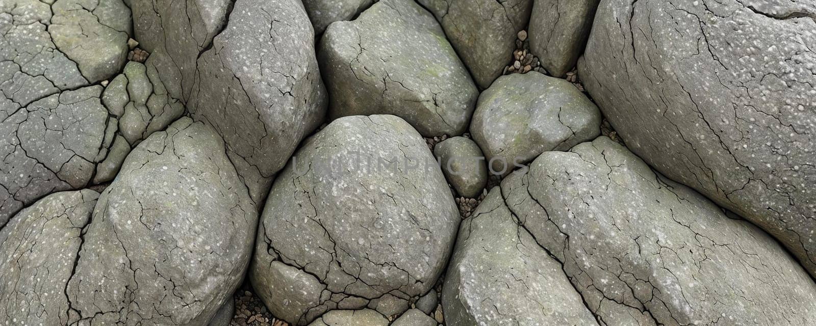 Close-up illustration of sand and stone, forming a captivating background pattern. Generative AI.