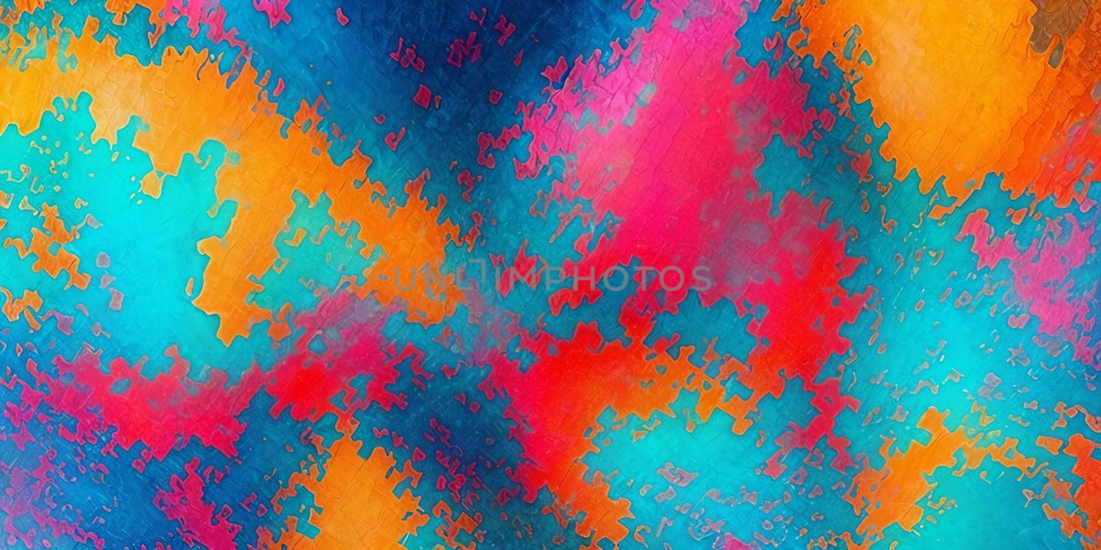 Abstract texture, Pattern art with intricate, flowing shapes and vibrant colors. Generative AI.