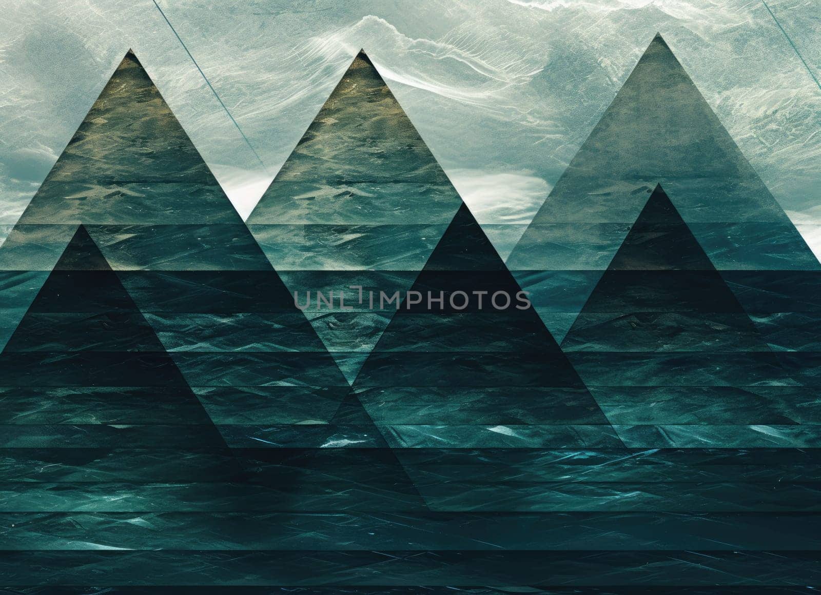 abstract ocean background with geometry shapes and water waves comeliness by biancoblue