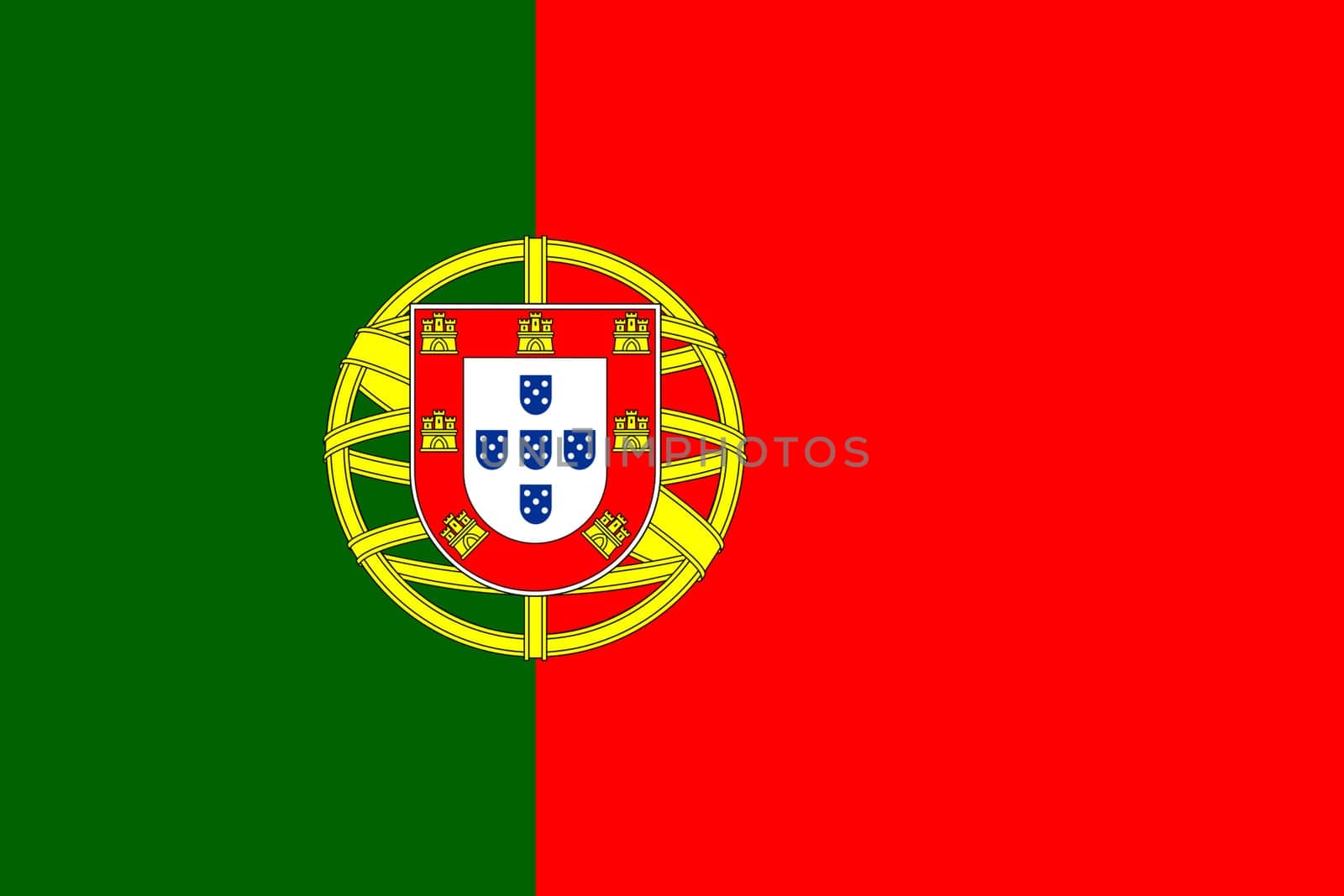 A Portugal flag background 2D illustration
