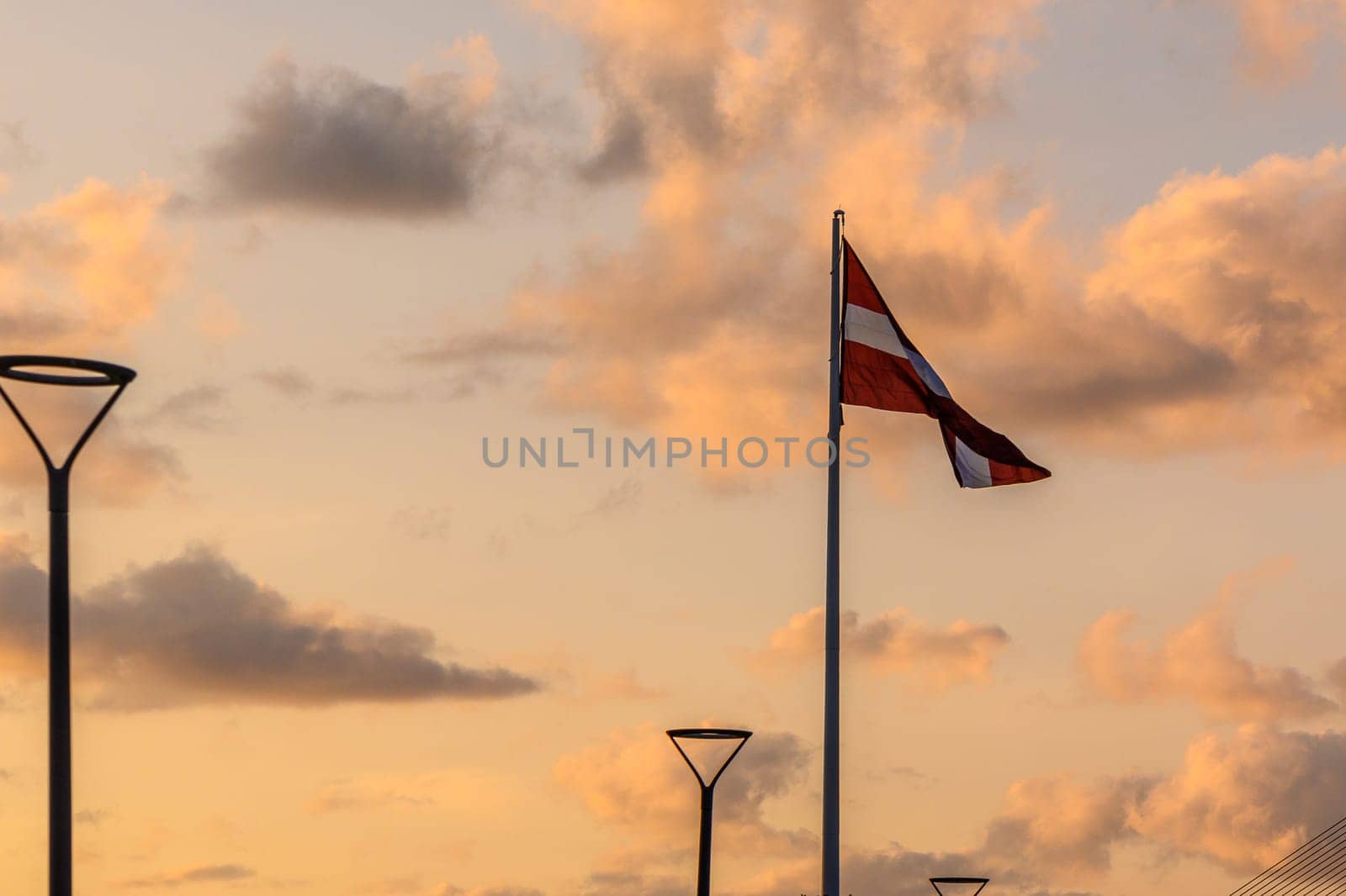 The largest flag of Latvia in front of the center of Riga 3 by Mixa74