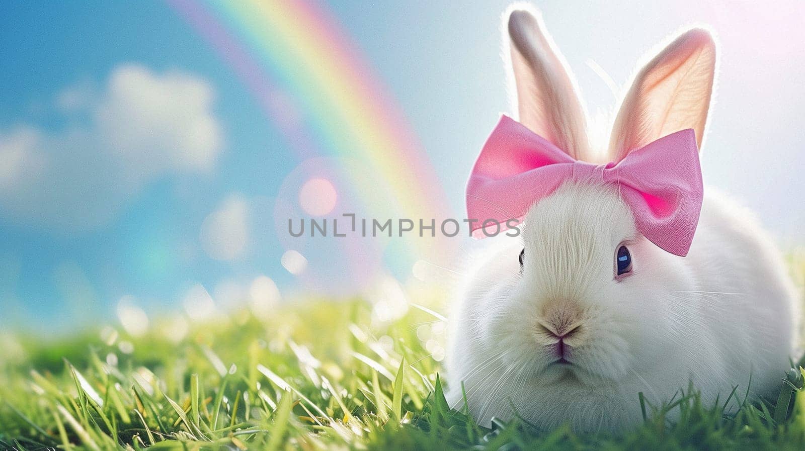 Easter bunny. Beautiful background for Easter. High quality photo