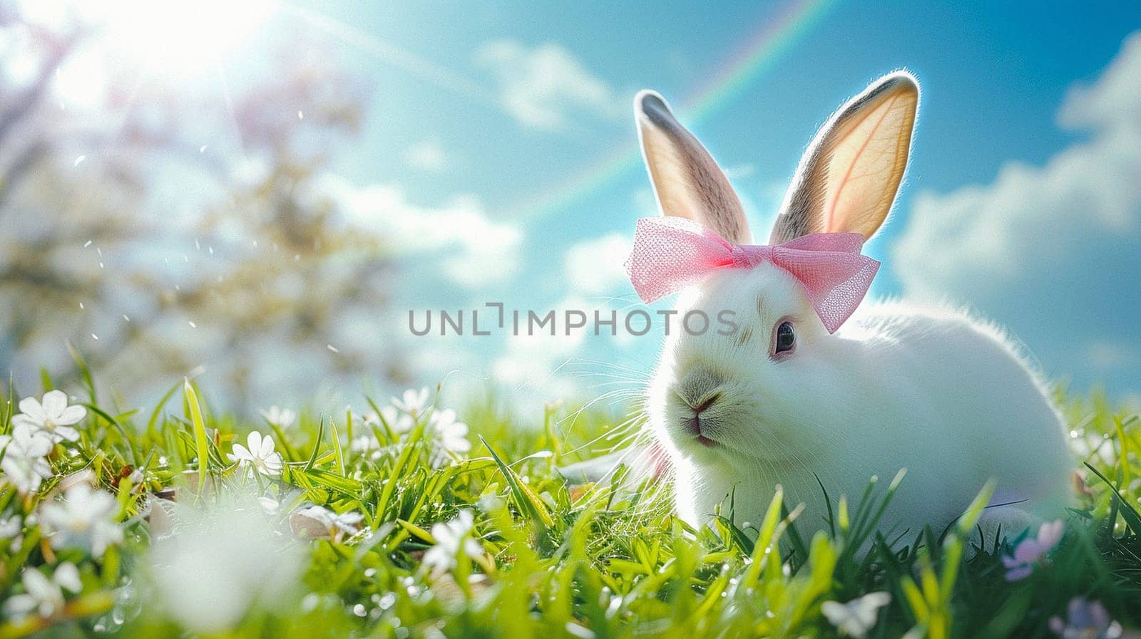 Easter bunny. Beautiful background for Easter by NeuroSky