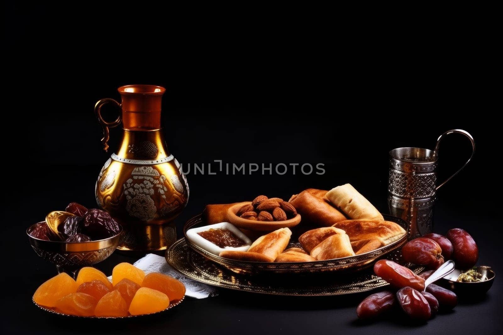 Arabian food ramadan. Tasty traditional arabic by ylivdesign