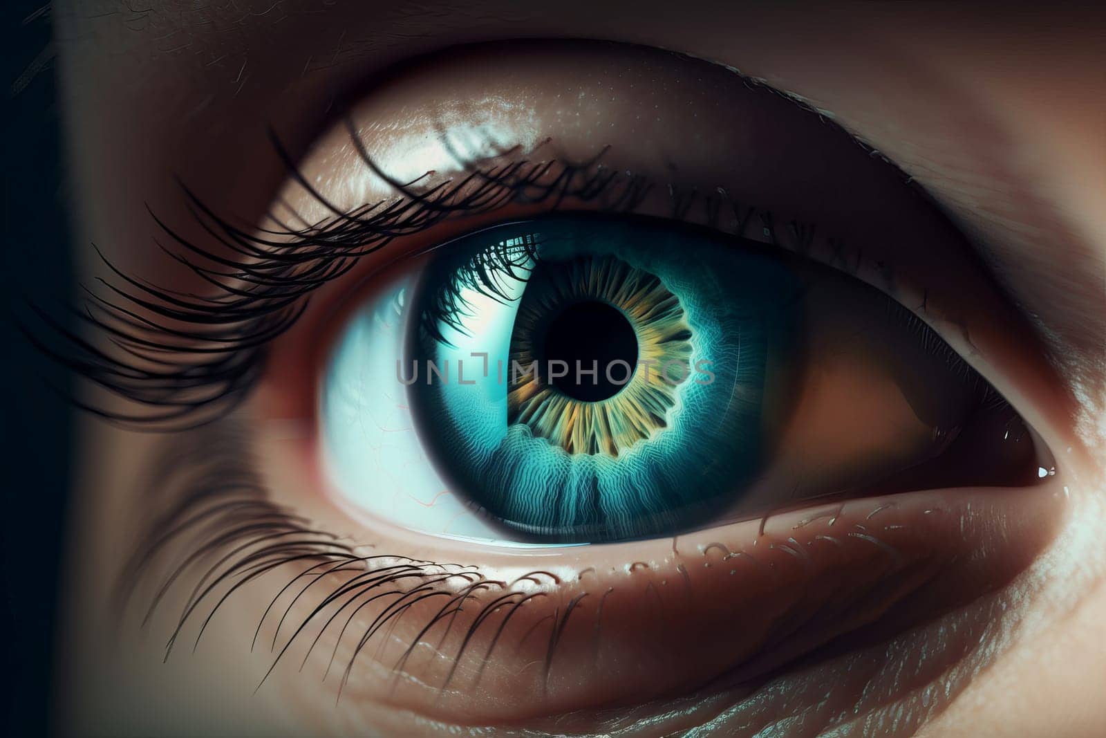 3d human eye. Generate Ai by ylivdesign