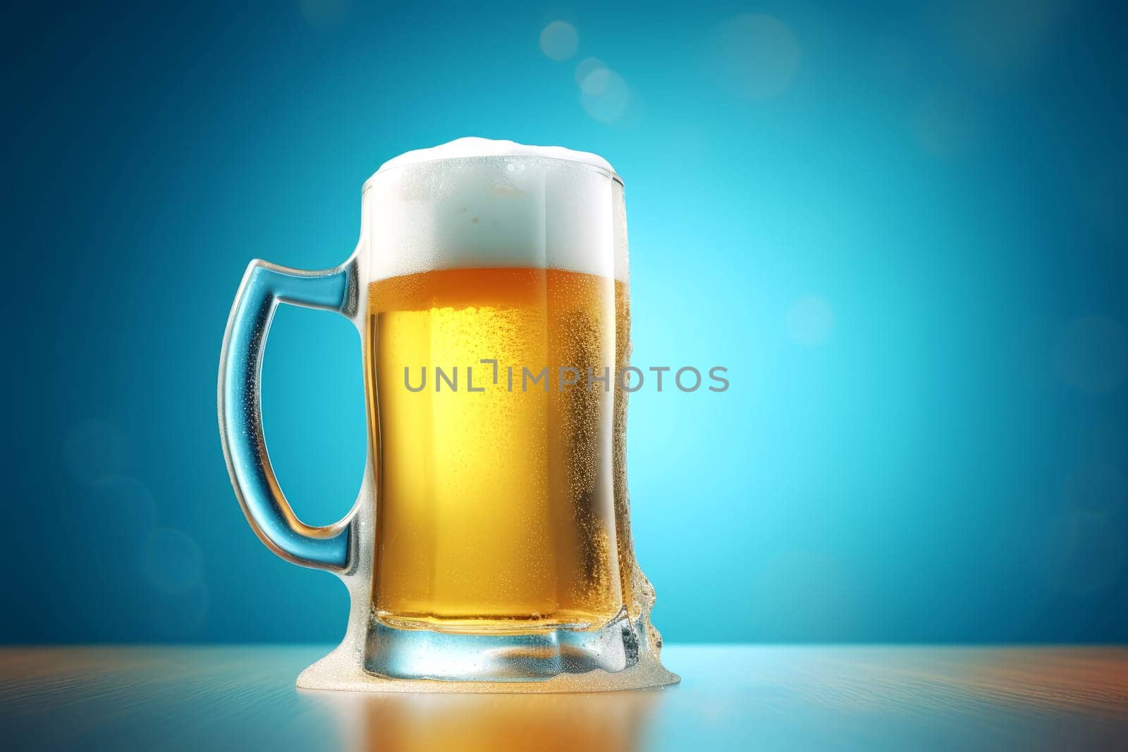 Mug of beer. Generate Ai by ylivdesign
