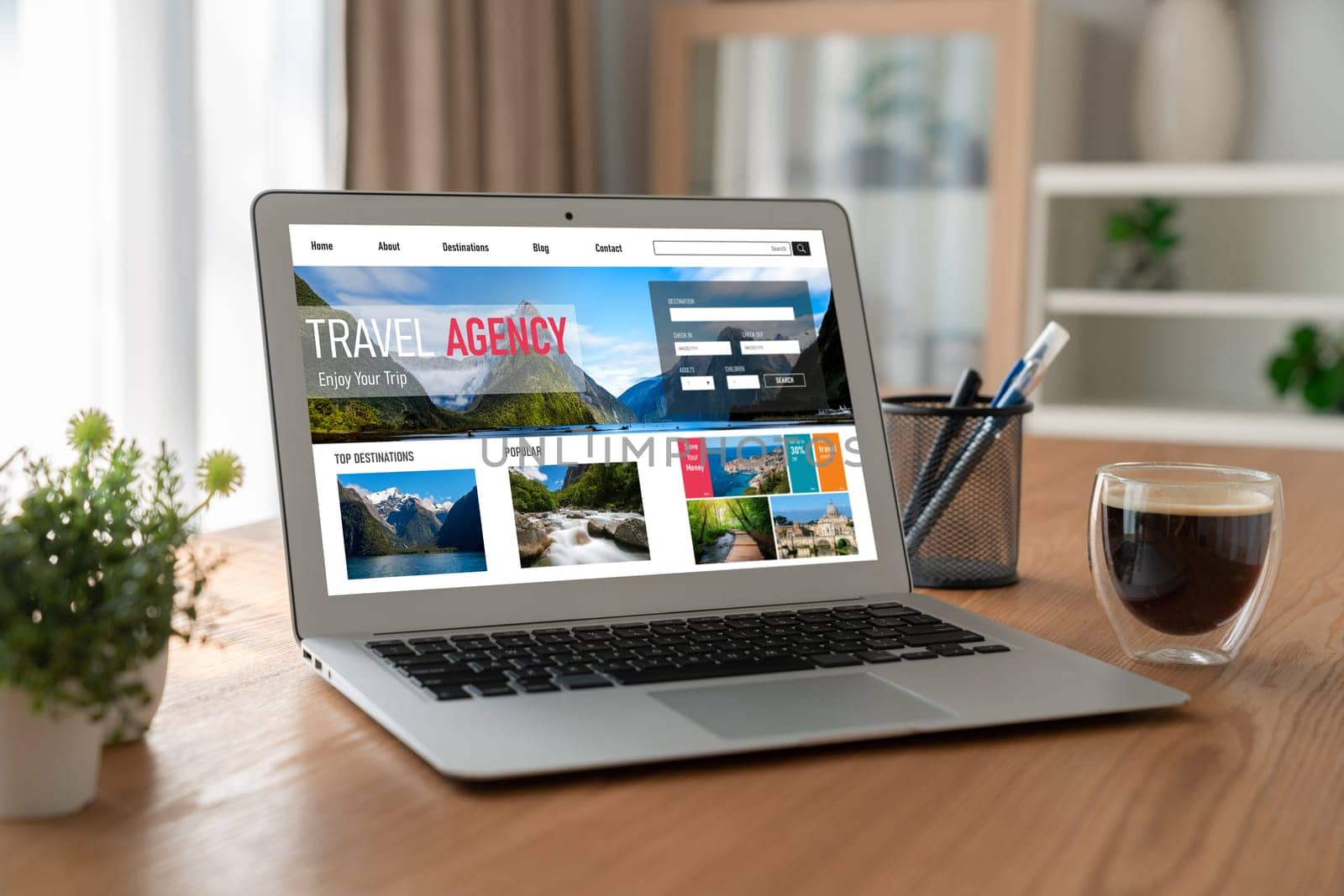 Online travel agency website for modish search and travel planning by biancoblue