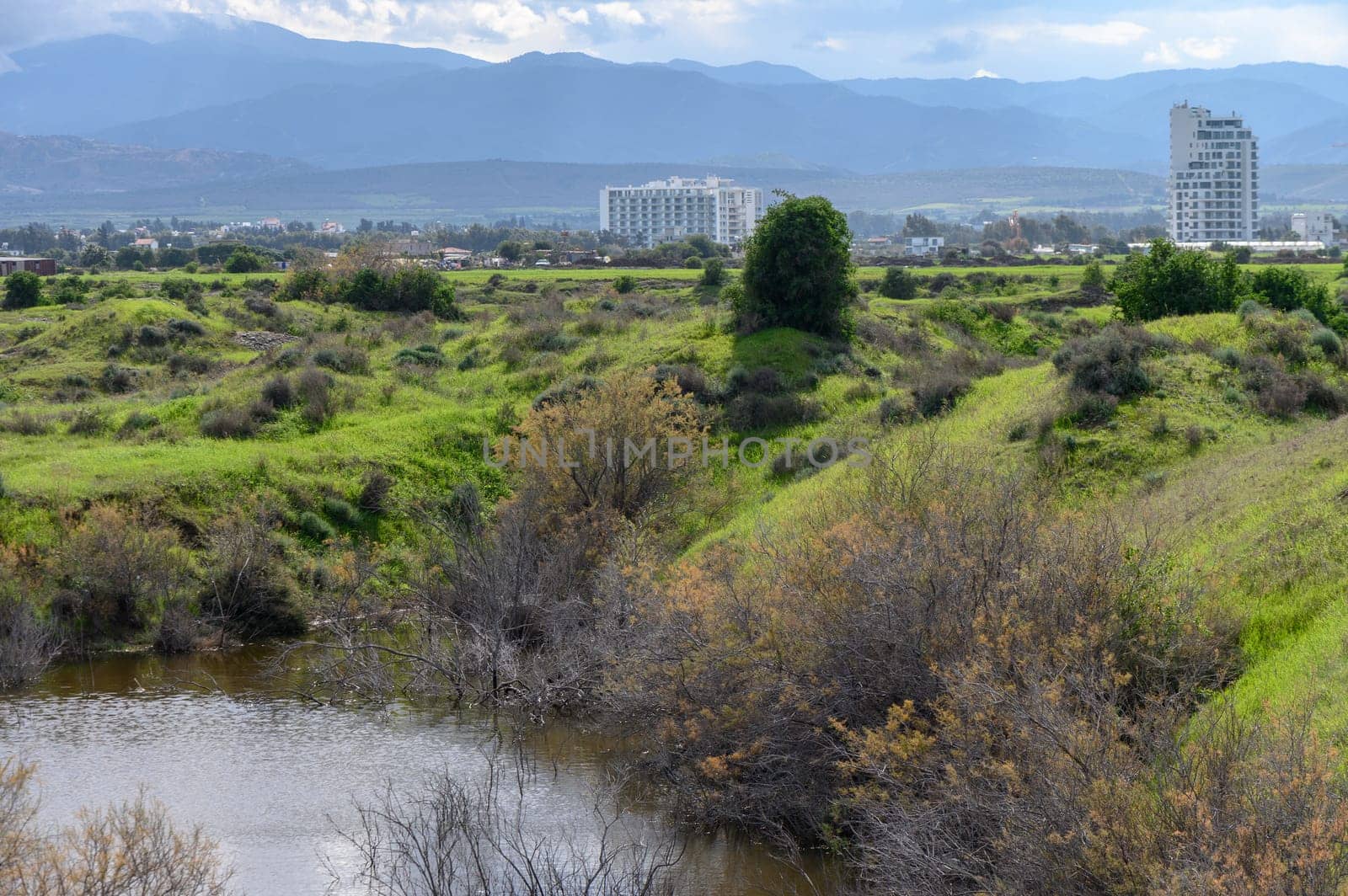 clouds against the backdrop of mountains in winter in Cyprus 6 by Mixa74