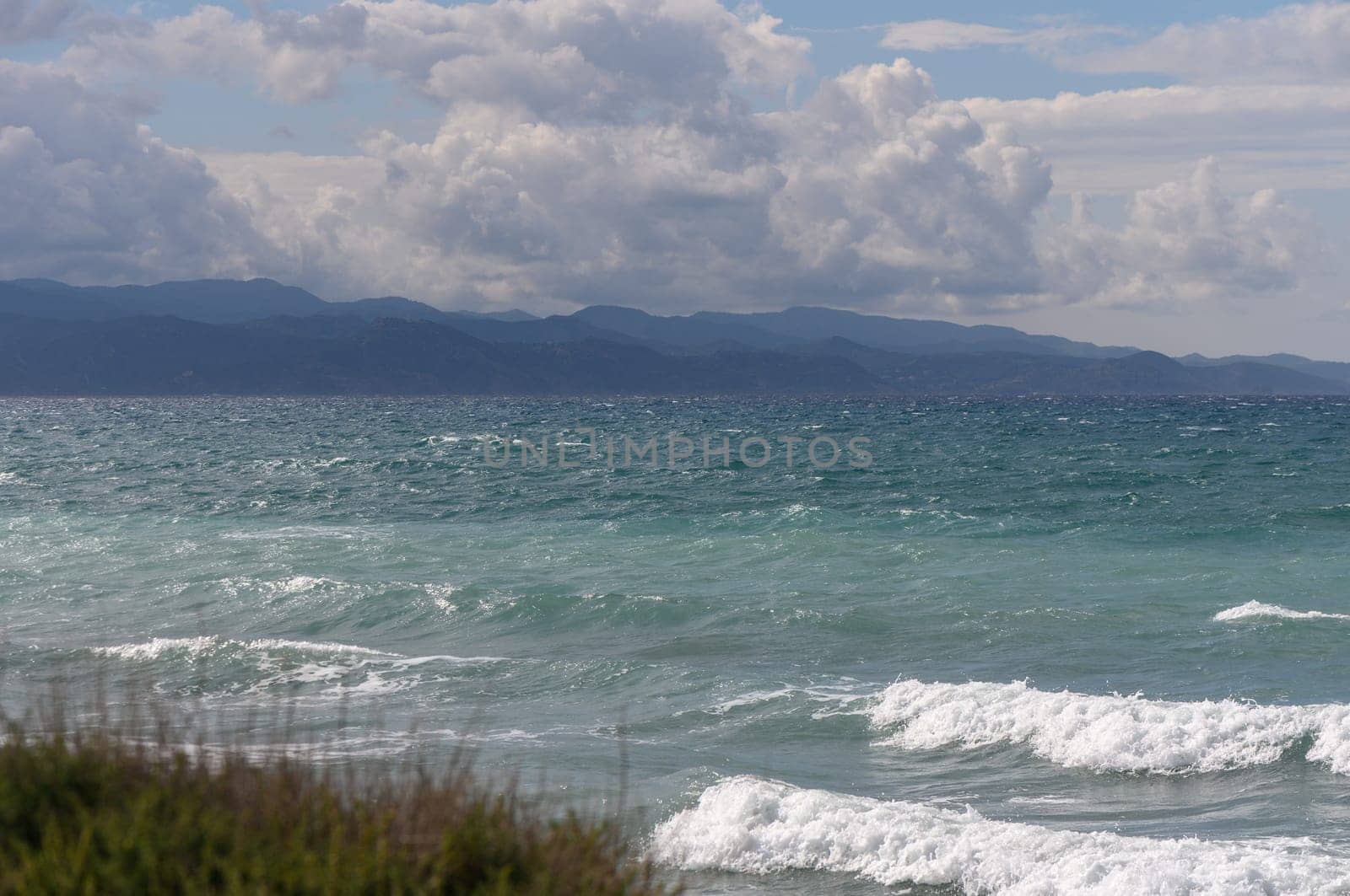 Mediterranean sea and beach in winter in Cyprus 3