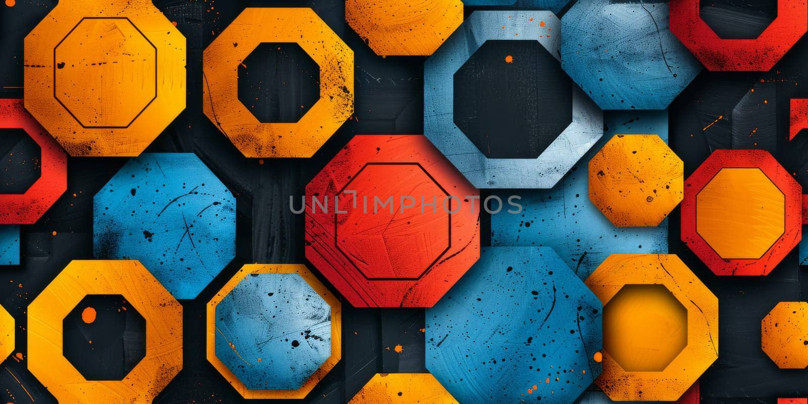 Abstract beautiful geometric seamless background. Wallpaper concept. by Benzoix