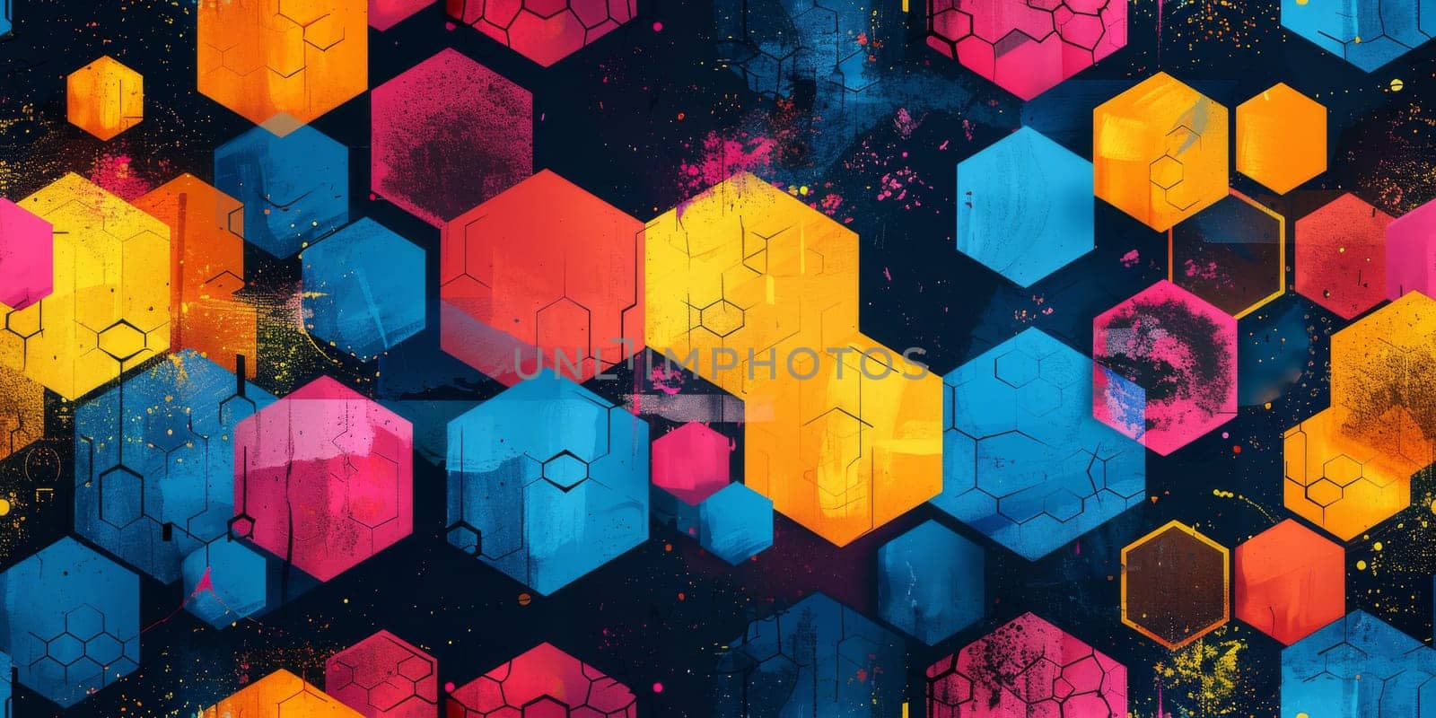 Abstract beautiful geometric seamless background. Wallpaper concept. by Benzoix