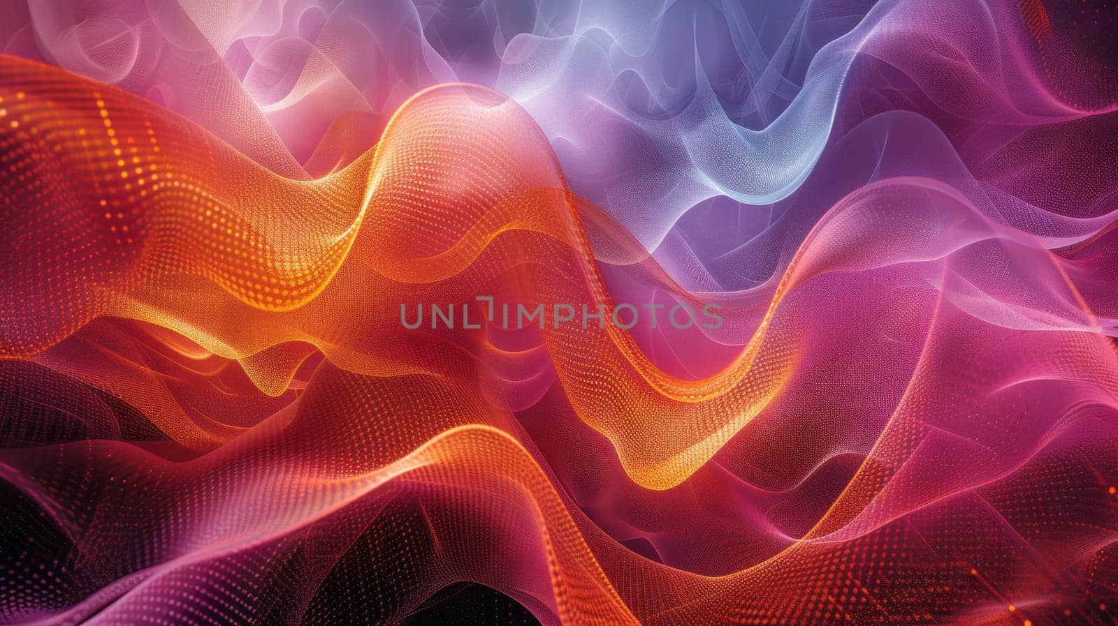 A close up of a colorful abstract design with wavy lines