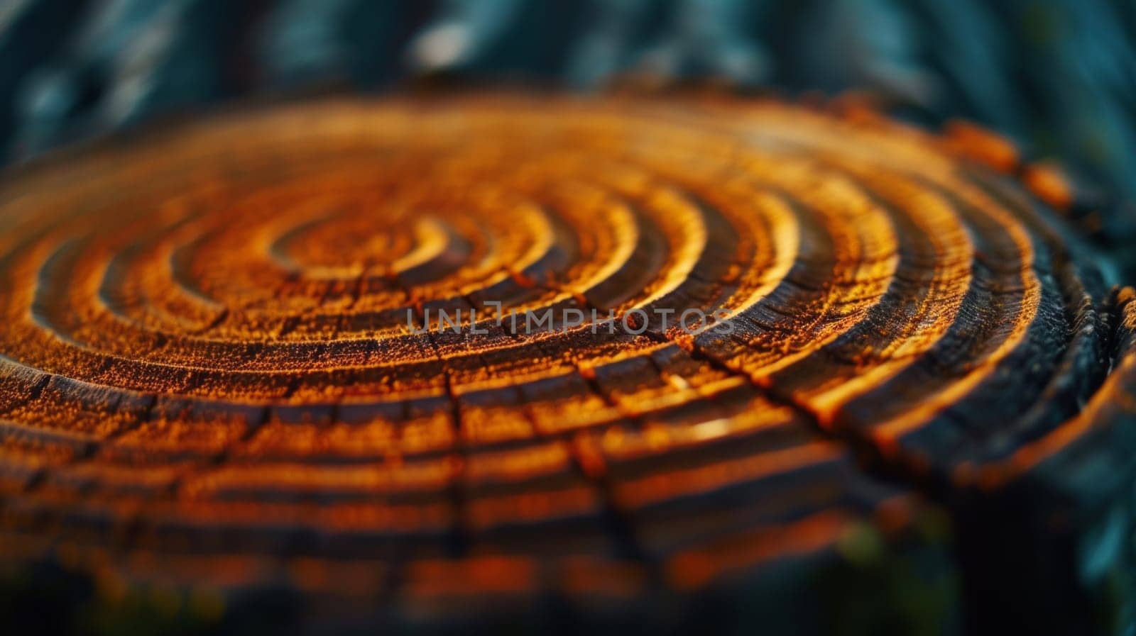 A close up of a tree stump with rings on it