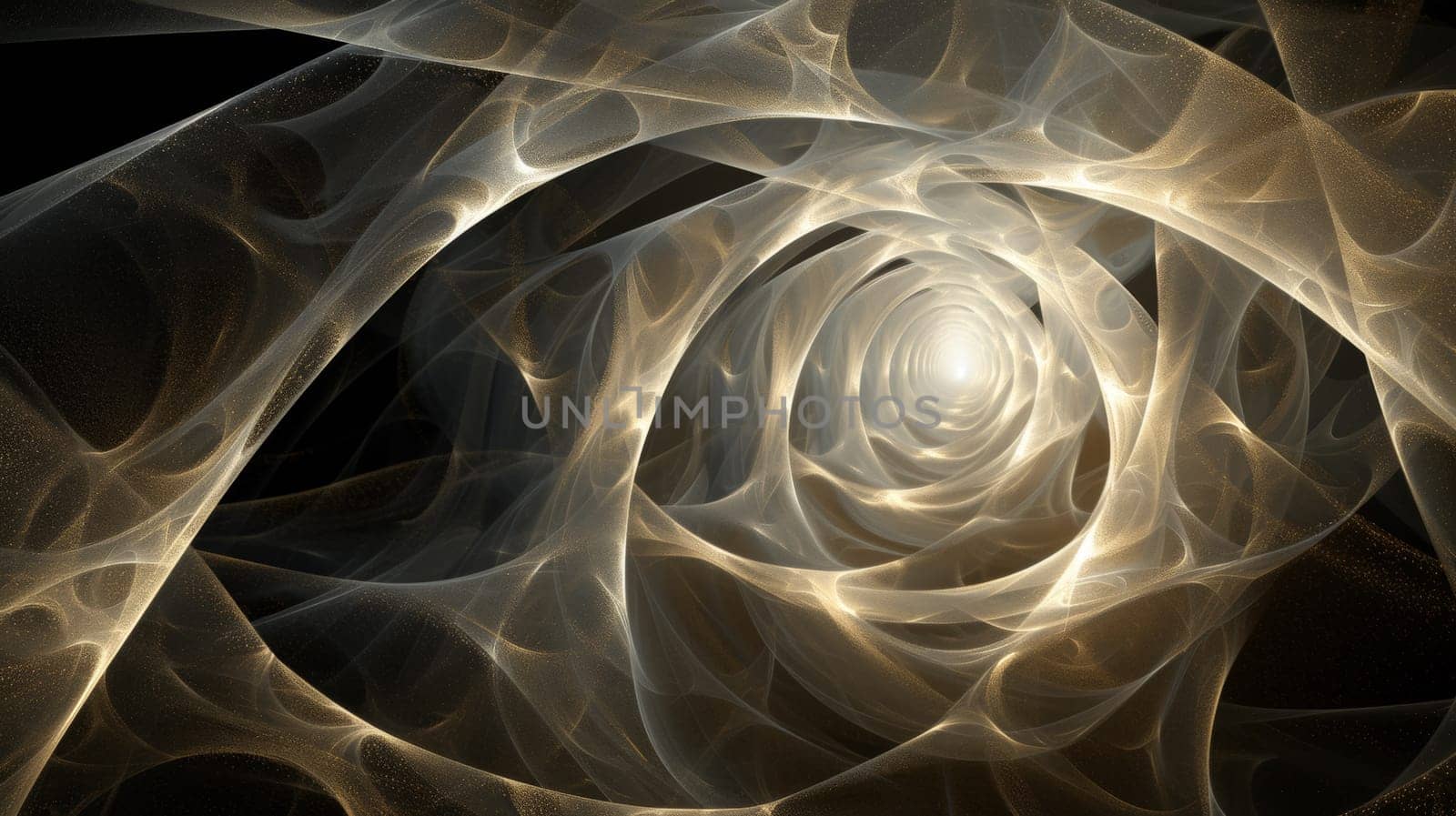 A very abstract image of a spiral design with some light